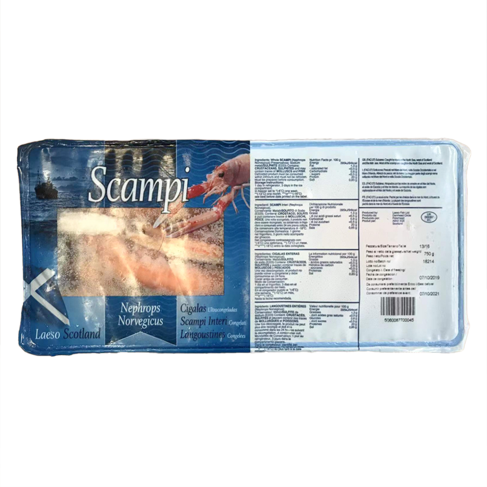 SCAMPI INTERI 13/16 CONG.750GX6PZ 海螯虾